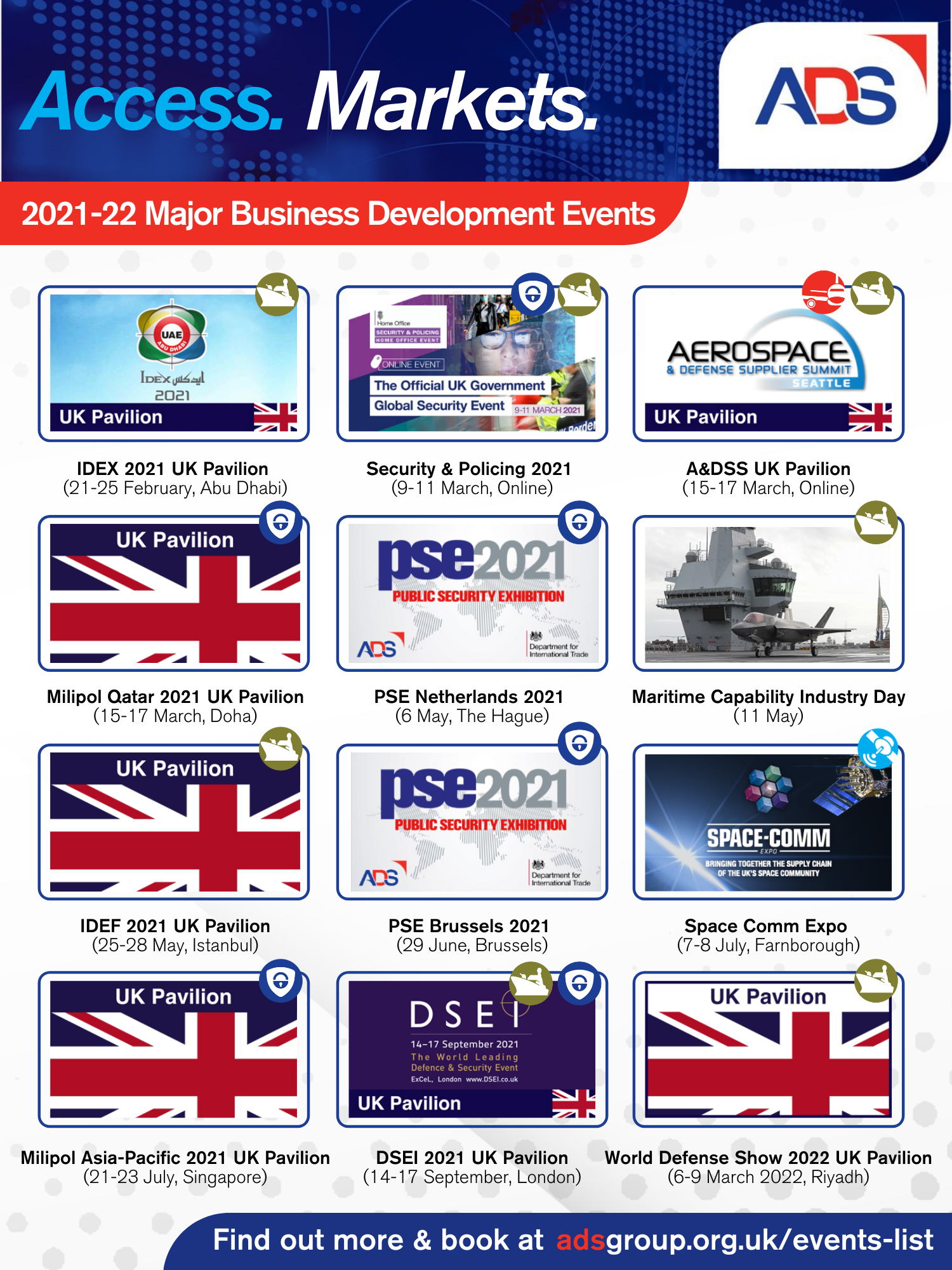 ADS Major BD Events 2021